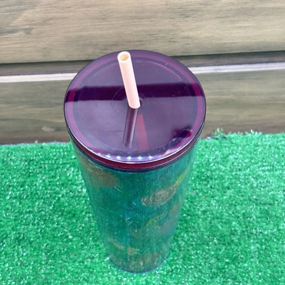 Starbucks Fall 2021 Rising Floral Flowers 24oz Cold Tumbler with Straw‎